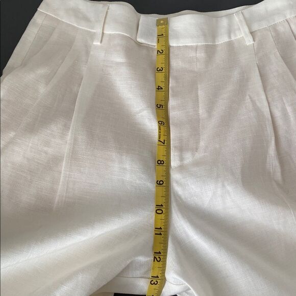 Rails x Revolve Marnie Straight Pant Sea Salt Cream Sz 6 Linen Chic Coastal - Picture 9 of 12